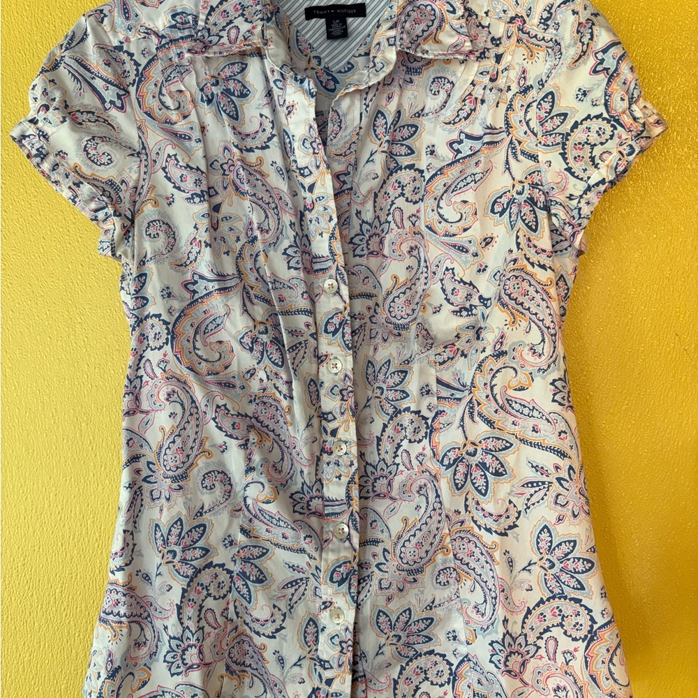 Tommy Hilfiger Multicolor Paisley Button-Down Shirt